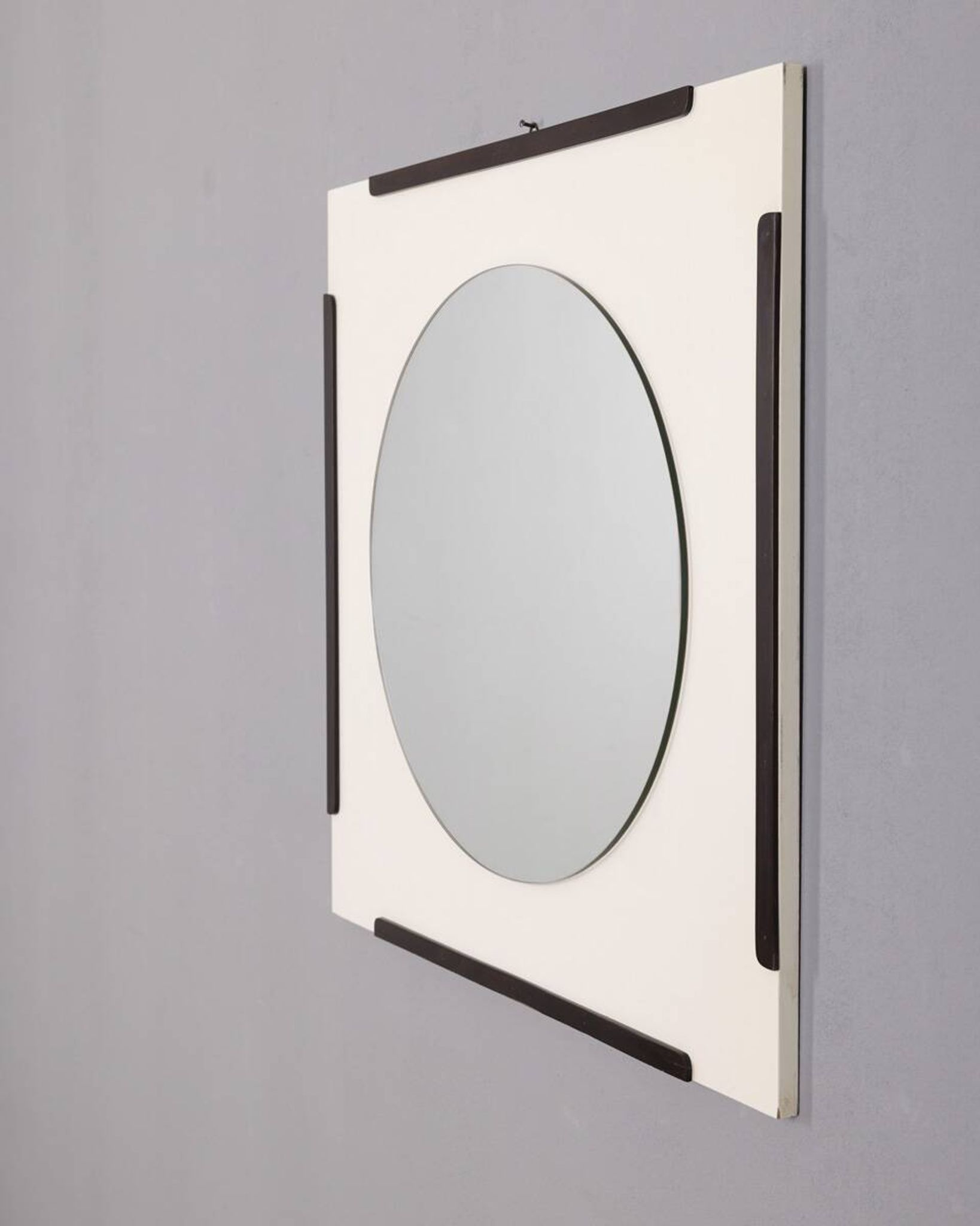 Vintage Wooden Wall Mirror by the Sbrilli Fratelli, 1970s