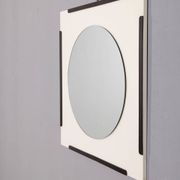 Vintage Wooden Wall Mirror by the Sbrilli Fratelli, 1970s