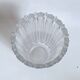 Molded pressed glass vase 1960s Height 22 cm