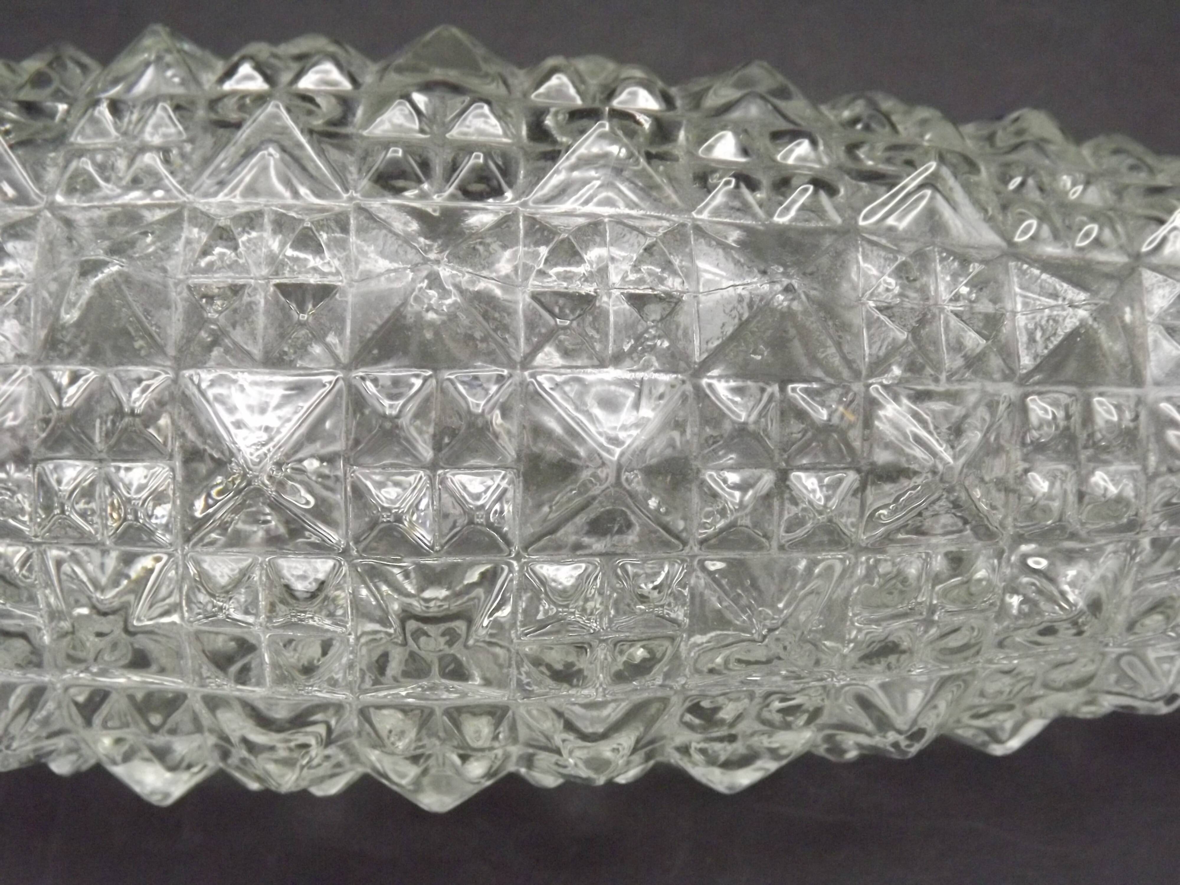 Pair of Vintage Cut Glass Retro Replacement Shades for Chandeliers/Wall Lights