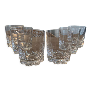 Lot 6 verres en cristal