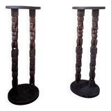 Pair of African stools