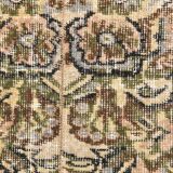 2x9 Rug For Floral Green Turkish Vintage Runner Rug, 64x279Cm SKU 24965