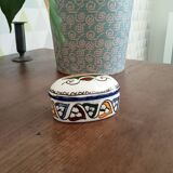 Vintage Moroccan porcelain candy box