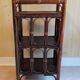 Rattan and wood shelf cabinet