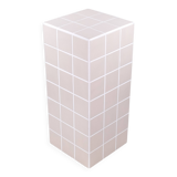 Column, side table in ivory ceramic tiles