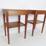 Vintage Pair of Teak Bedside Side Tables By Remploy
