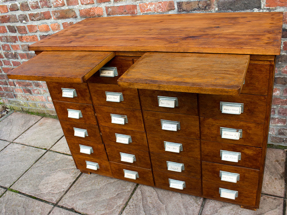 Medicine cabinet with 24 drawers