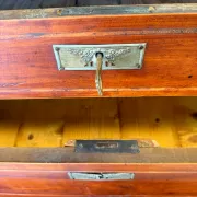 Antique Italian walnut chest of drawers dating to the late 19th centur