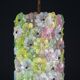 Amazing Vintage Multicolor Murano Glass Flower Chandelier by Seguso
