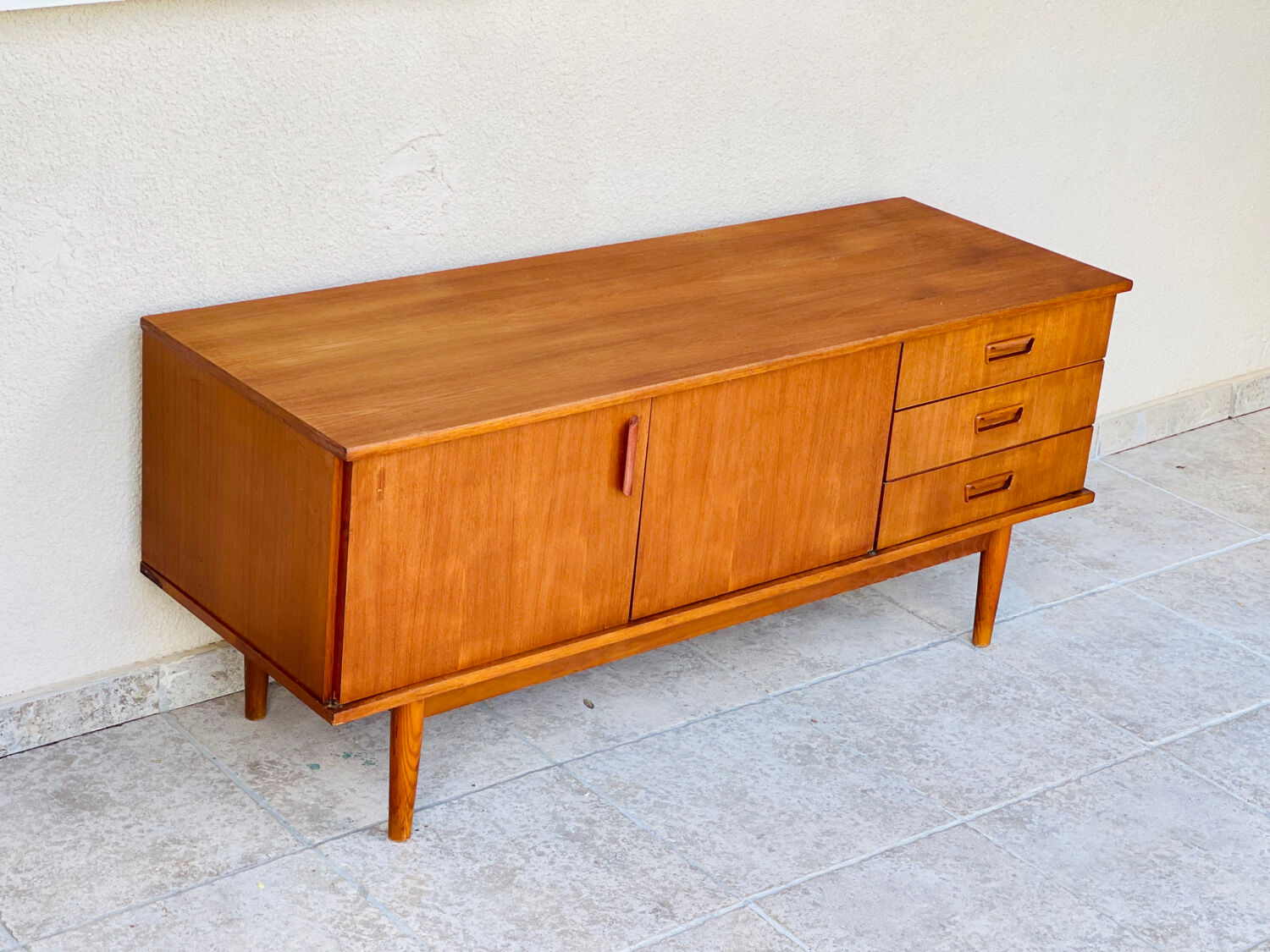 Scandinavian teak row