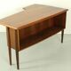 Bureau Boomerang en palissandre du milieu du siècle, années 1960