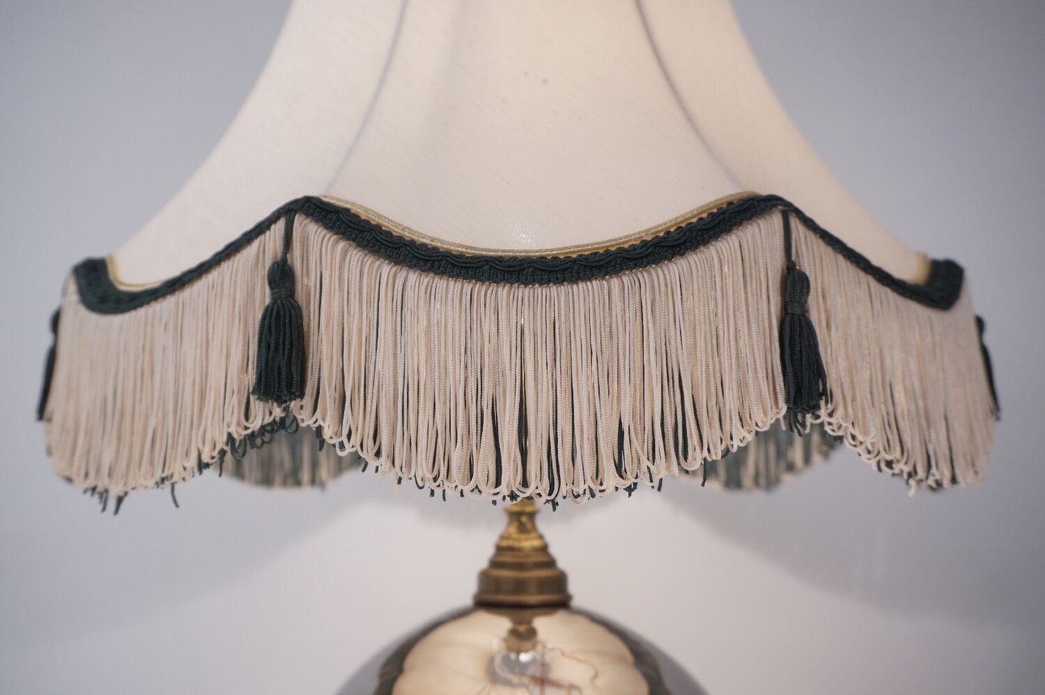 Lampe de table antique en verre mercure, galion et navire, soufflé à la main, années 1920, anglais, recâblé