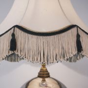 Lampe de table antique en verre mercure, galion et navire, soufflé à la main, années 1920, anglais, recâblé