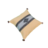 Moroccan yellow and gray Berber cushion