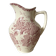 Large ironstone jug St Amand Anemone, antique pitcher
