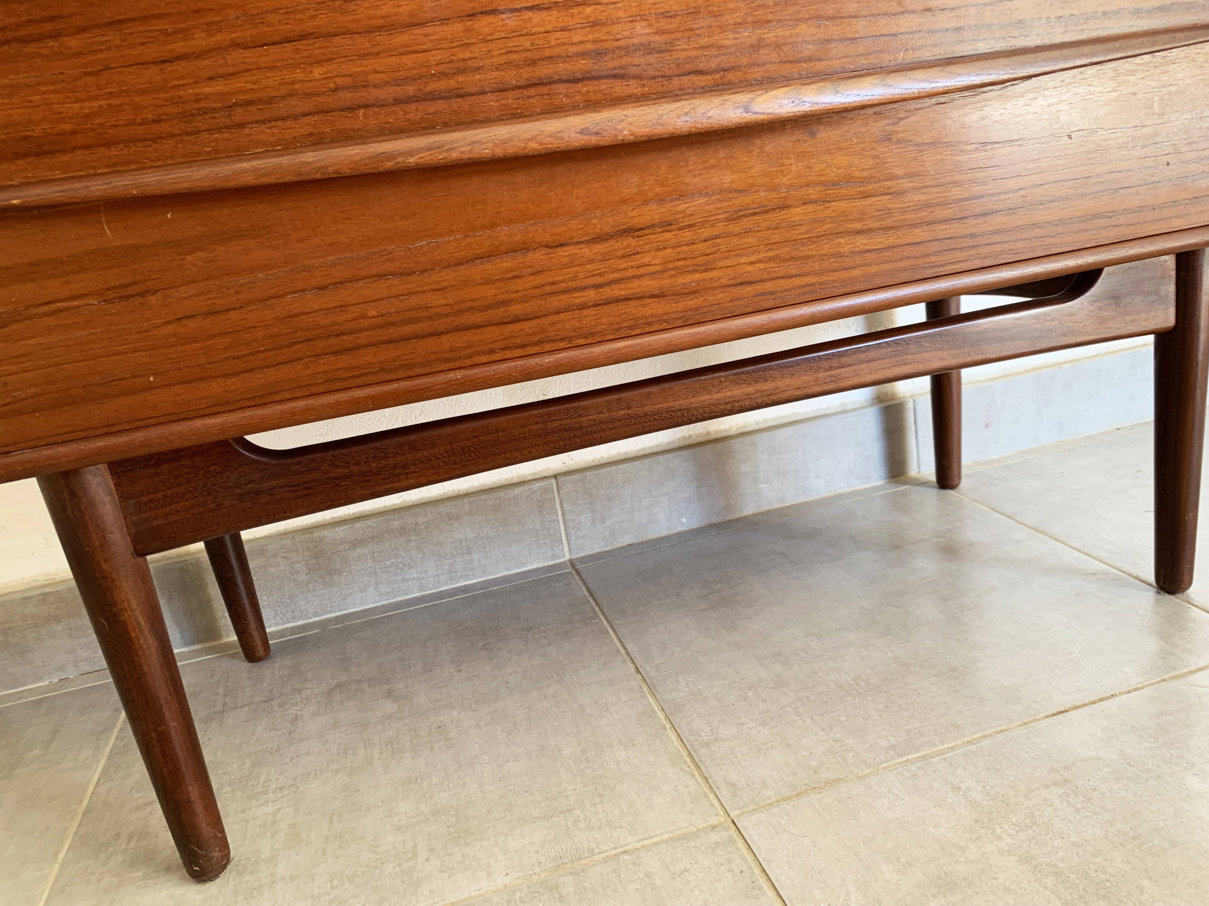 Secretaire vintage danois en teck par svend a.madsen