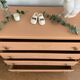 Commode vintage rose blush