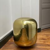 Ovoid golden glass lamp