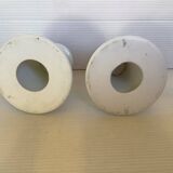 Pair of cornflower flower candlesticks