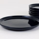 Complete tea service set and plates by Luigi Colani Zen, earthenware, Friesland, Germany, 1970s.