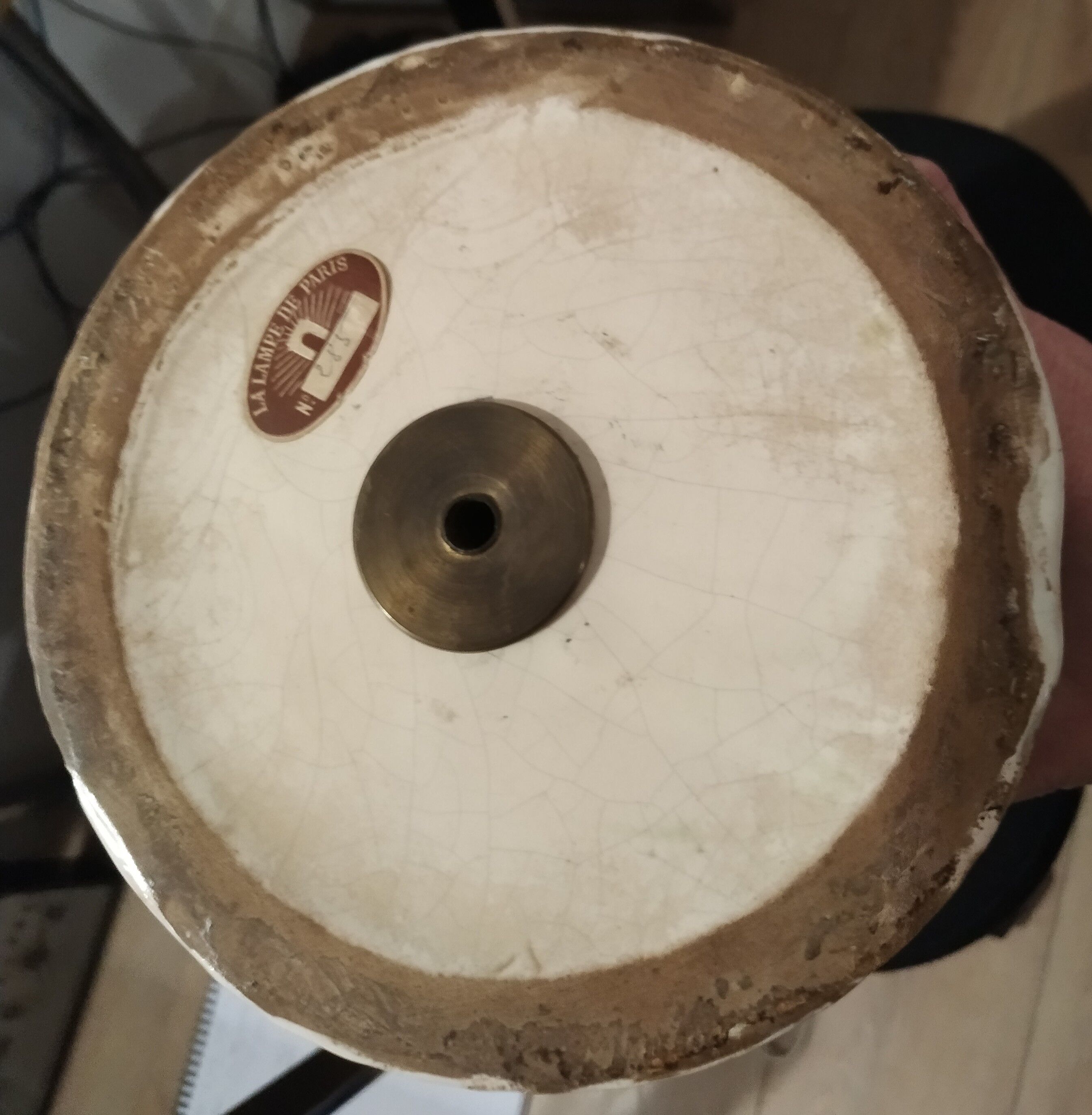 BIG LAMP IN DELFT DE DELFT polychrome decoration THE PARIS LAMPE