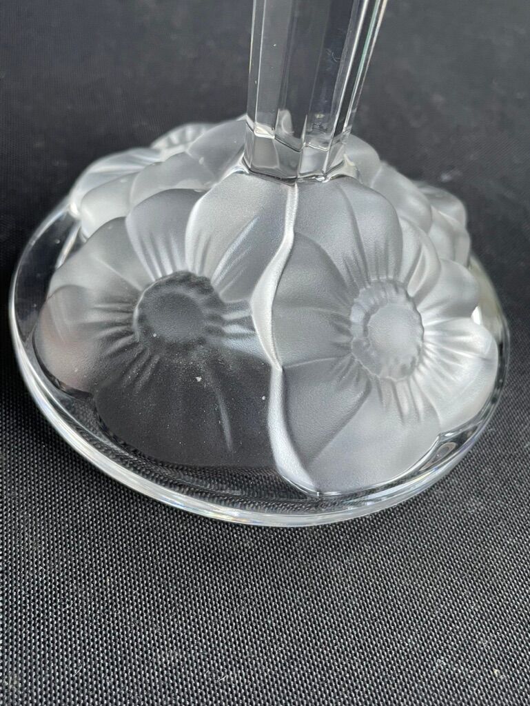 Pair of crystal candle holders - Cristallerie Nachtmann