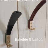 10 hooks, KM Austria, bakelite and brass