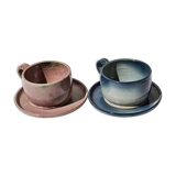 Pair of sandstone lunches