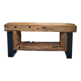 Rustic solid oak bench – 108×35×50 cm