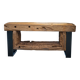 Banc rustique en chêne massif