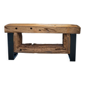 Rustic solid oak bench – 108×35×50 cm