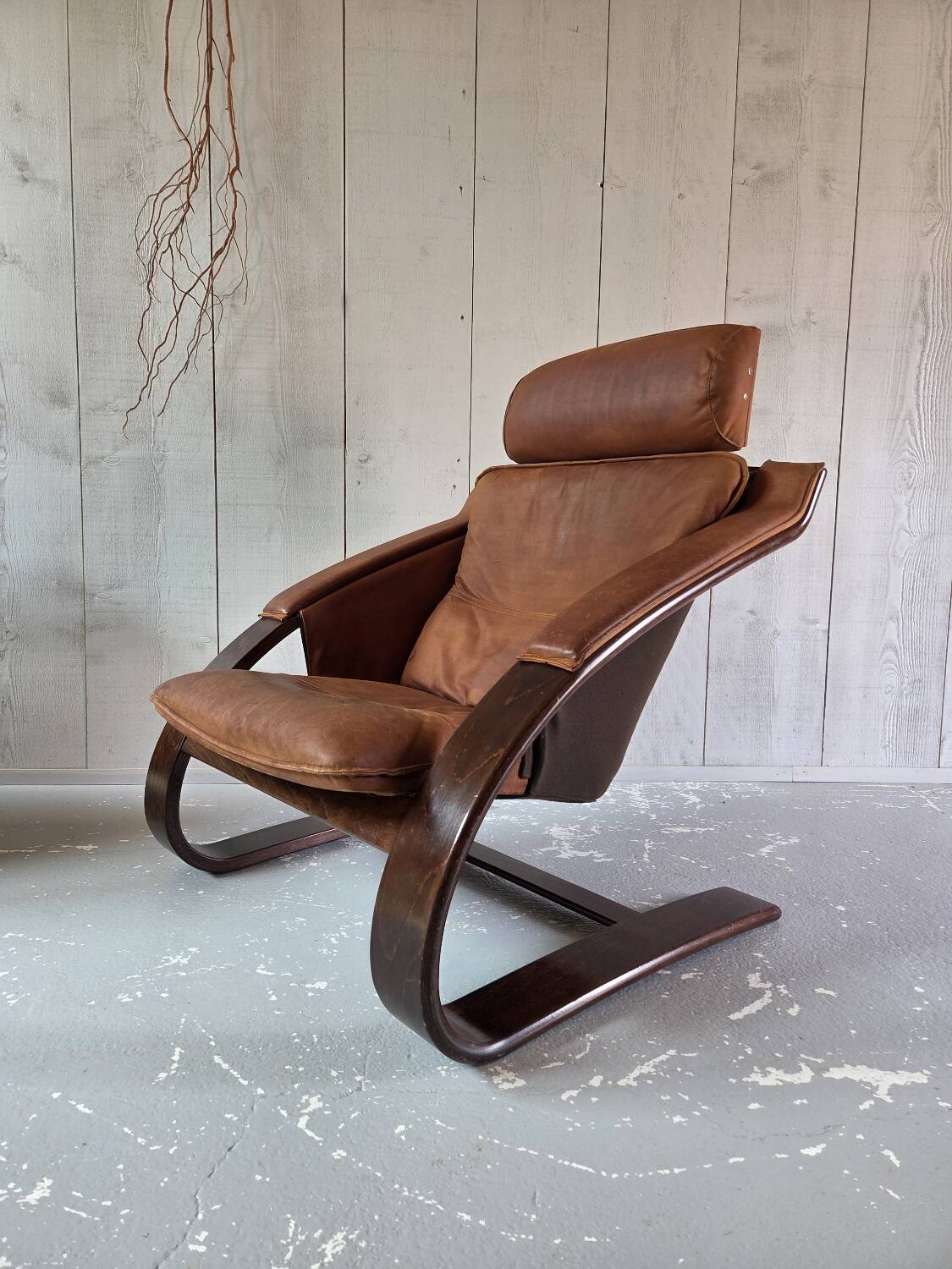 Leather armchair
