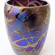 Rare Joska vase, Art Nouveau style, iridescent blown glass, Germany 1990