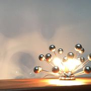 Lampe de table atomique allemande de l'âge spatial du milieu du siècle de Cosack