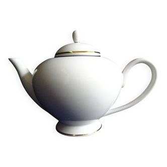 White porcelain teapot