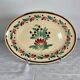 Oval earthenware dish Breton decor