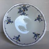 Ancien plat pied douche fleurs miosotis czecho slovakia