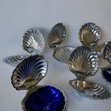 Shell pocket in silver metal from the 60s and 70s