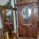 Gold oak coat holder