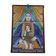 Ancient majolica painting on wood, religious subject, Italy 20th century.
