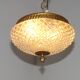 Brass and crystal diamond point ceiling light, France