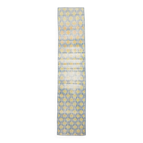 2x10 Blue & Yellow Vintage Runner Rug 73x328Cm