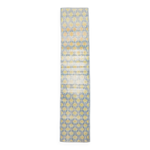 2x10 Blue & Yellow Vintage Runner Rug 73x328Cm