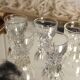 Set of 5 Liqueur or Shot Glasses - Art Deco 1940 certified