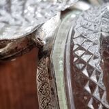 Silver-plated metal and crystal aperitif service