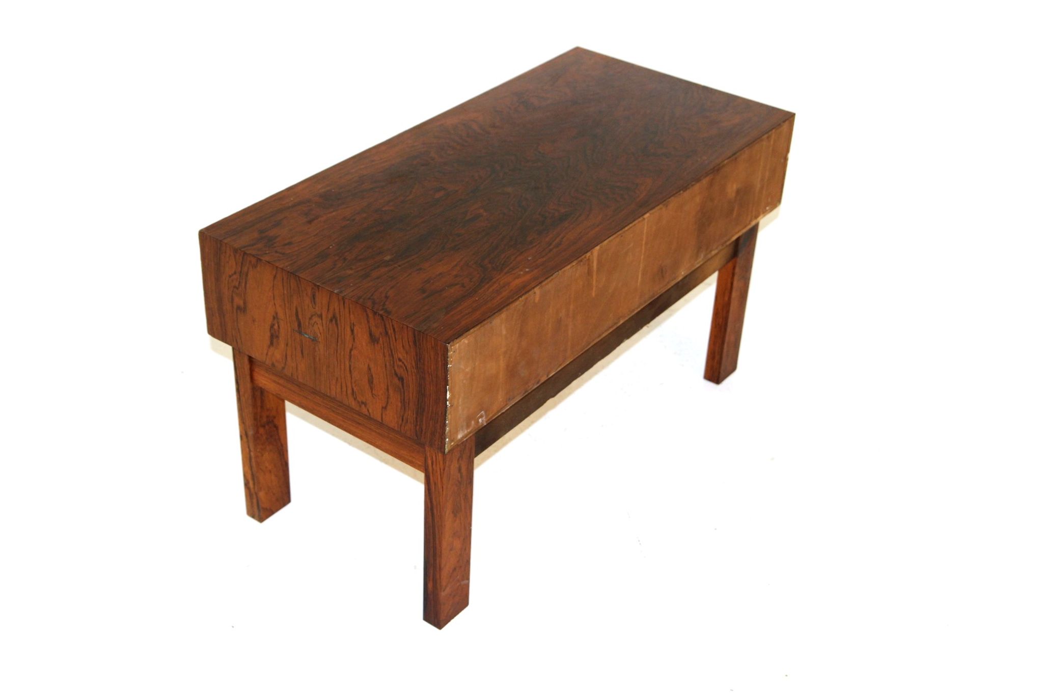Rosewood console, Glas & Trä, Sweden, 1960