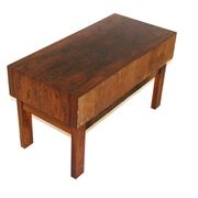 Rosewood console, Glas & Trä, Sweden, 1960