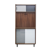 Secrétaire modulable en teck des années 70