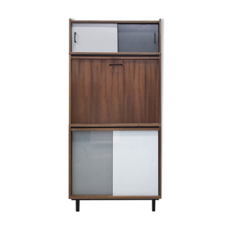 Secrétaire modulable en teck des années 70